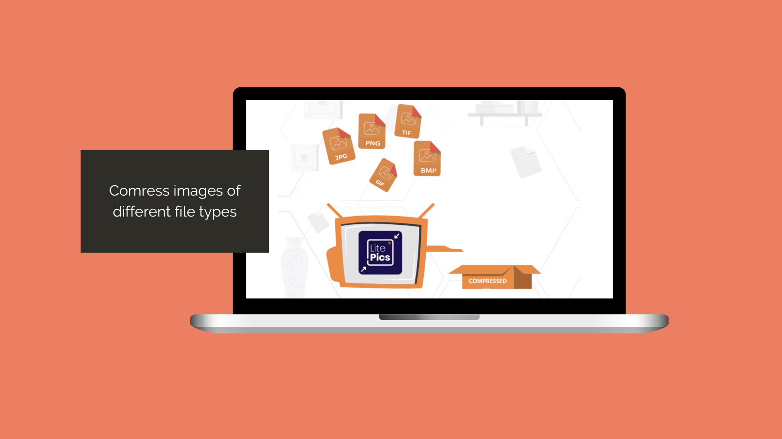 Compress images of different file types