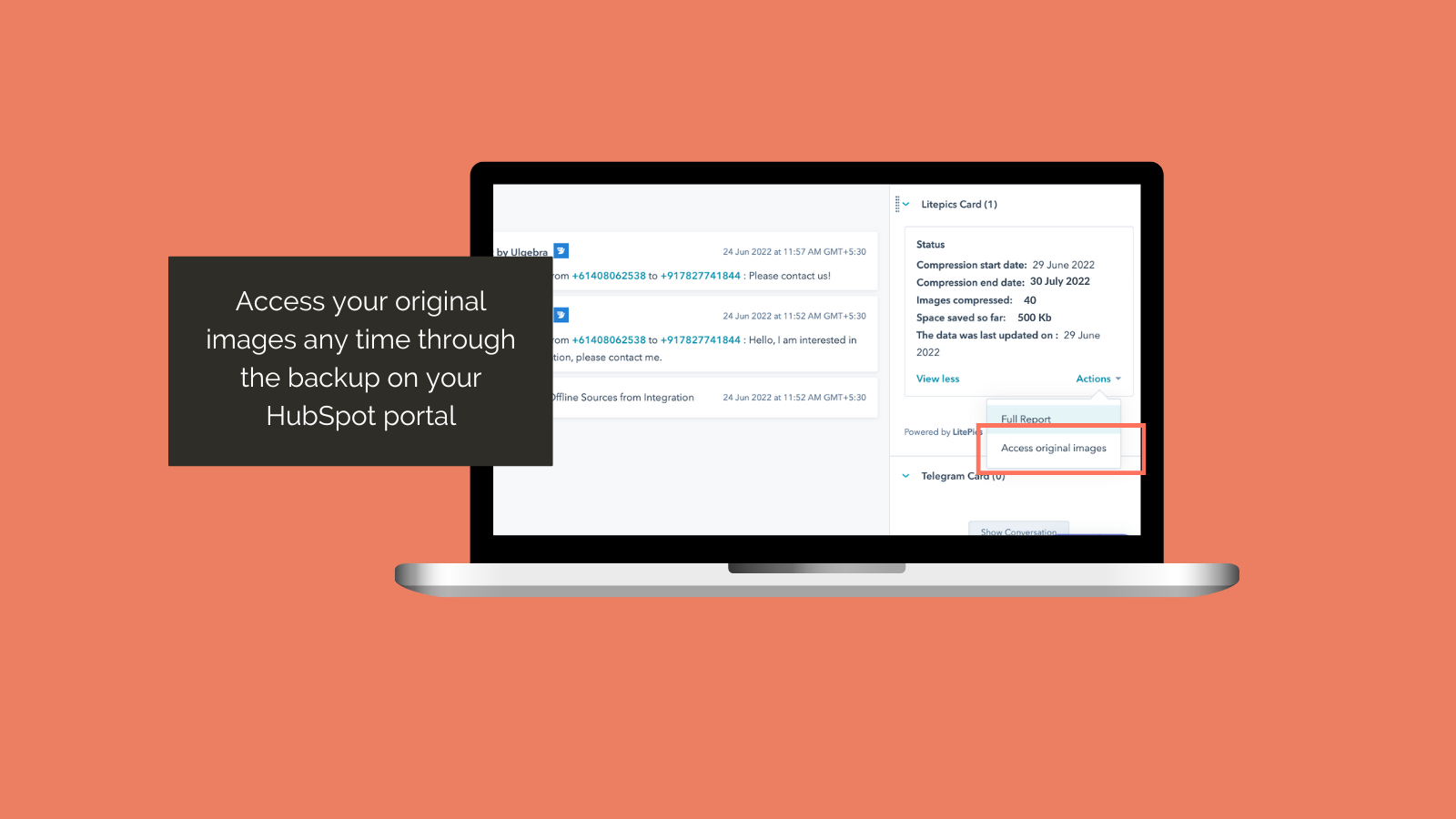 Backup of original images